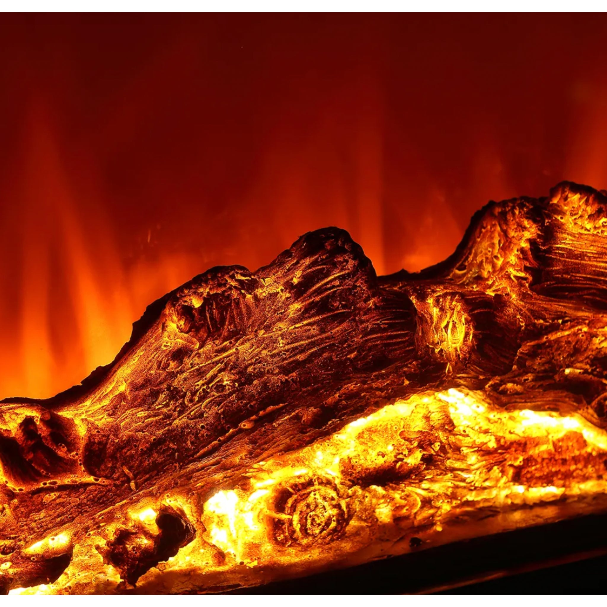 AuraFlame RidgeLine 48-Inch Electric Fireplace